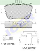 Icer Brakes 182039000 - JG.PASTILLA DE FRENO