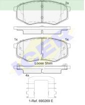 Icer Brakes 182094000 - JG.PASTILLA DE FRENO