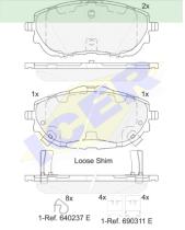 Icer Brakes 182129000 - JG.PASTILLA DE FRENO