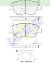 Icer Brakes 182136000 - JG.PASTILLA DE FRENO