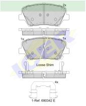 Icer Brakes 182147000 - JG.PASTILLA DE FRENO