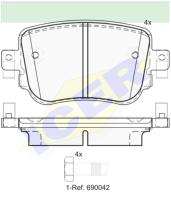 Icer Brakes 182152 - JG.PASTILLA DE FRENO