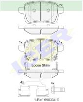 Icer Brakes 182170000 - JG.PASTILLA DE FRENO