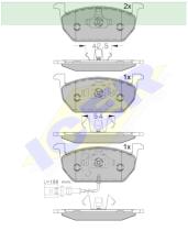 Icer Brakes 182189 - JG.PASTILLA DE FRENO