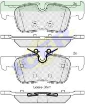 Icer Brakes 182193000 - JGO.PASTILLAS TRAS. B.M.W.