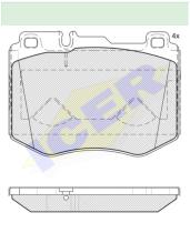 Icer Brakes 182195000 - JGO.PASTILLAS DEL. MERCEDES