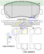 Icer Brakes 182196000 - JGO.PASTILLAS DEL. JEEP