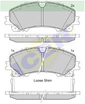 Icer Brakes 182202000 - JGO.PASTILLAS DEL. INFINITI-NISSAN