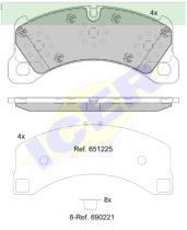 Icer Brakes 182206000 - JG.PASTILLA DE FRENO