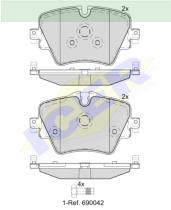 Icer Brakes 182216000 - JG.PASTILLA DE FRENO