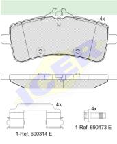 Icer Brakes 182218000 - JG.PASTILLA DE FRENO