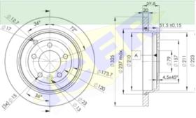 Icer Brakes 78BD73612 - DISCOS TRASEROS LAND ROVER DISCOVERY