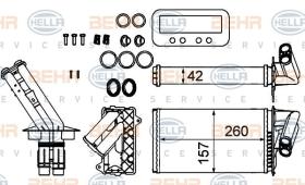 Hella 8FH351311714 - CALEFACTOR RENAULT LAGUNA