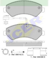 Icer Brakes 141836201 - PASTILLA