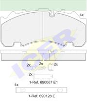 Icer Brakes 152155066 - PASTILLAS VI