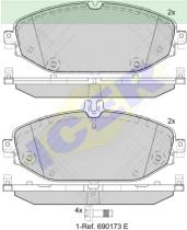 Icer Brakes 182213000 - PASTILLA