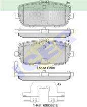 Icer Brakes 182229000 - PASTILLA