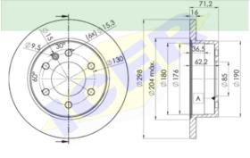 Icer Brakes 78BD01912 - DISCO