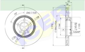 Icer Brakes 78BD11812 - DISCO