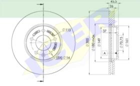 Icer Brakes 78BD15572 - DISCO