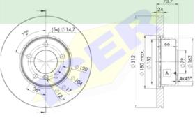 Icer Brakes 78BD19722 - DISCO