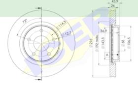 Icer Brakes 78BD20572 - DISCO