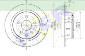 Icer Brakes 78BD29312 - DISCO