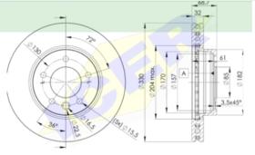 Icer Brakes 78BD33261 - DISCO