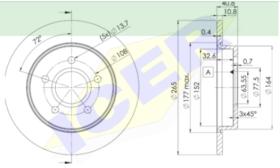 Icer Brakes 78BD39652 - DISCO