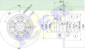 Icer Brakes 78BD40231 - DISCO