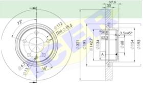 Icer Brakes 78BD40852 - DISCO