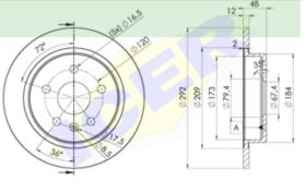 Icer Brakes 78BD41172 - DISCO