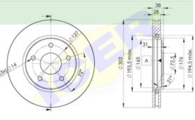 Icer Brakes 78BD51702 - DISCO