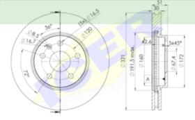 Icer Brakes 78BD53872 - DISCO