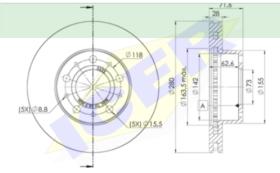 Icer Brakes 78BD56222 - DISCO