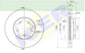 Icer Brakes 78BD56322 - DISCO