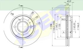 Icer Brakes 78BD56362 - DISCO