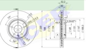 Icer Brakes 78BD60762 - DISCO