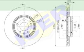 Icer Brakes 78BD60772 - DISCO