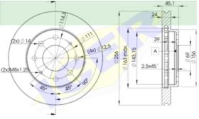 Icer Brakes 78BD81072 - DISCO