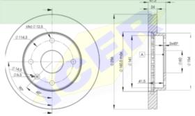 Icer Brakes 78BD83382 - JUEGO DISCOS DE FRENO CHEVROLET