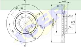 Icer Brakes 78BD87162 - DISCO