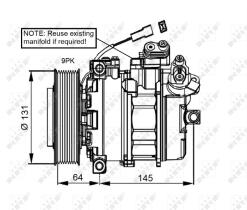 Nrf 32821 - COMPRESOR MERCEDES