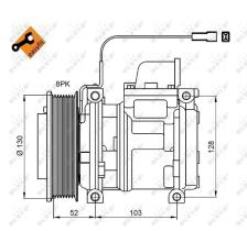 Nrf 32824 - COMPRESOR MERCEDES