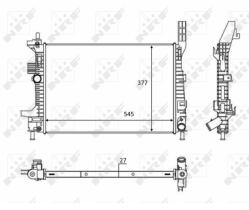 Nrf 58284 - RADIADOR ALUMINIO 58284