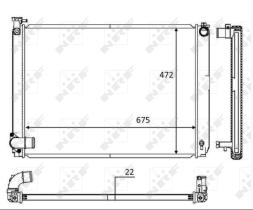 Nrf 58604 - RADIADOR ALUMINIO LEXUS