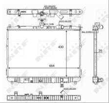 Nrf 59046 - RADIADOR ALUMINIO KIA