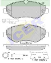 Icer Brakes 141846066 - PASTILLA