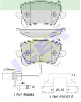 Icer Brakes 181857203 - PASTILLA DE FRENO