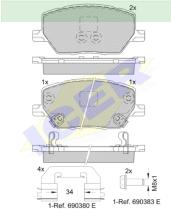 Icer Brakes 182243000 - JGO.PASTILLAS DE FRENO